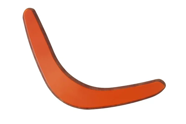 Wooden boomerang on white — Stock Photo, Image