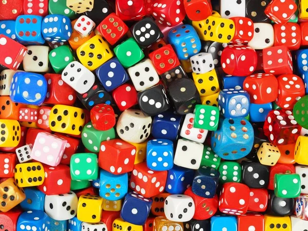 Cube dice collection — Stock Photo, Image