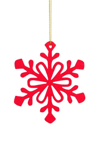 Christmas snowflake on white — Stock Photo, Image