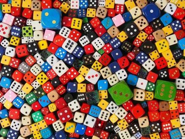 Cube dice collection — Stock Photo, Image
