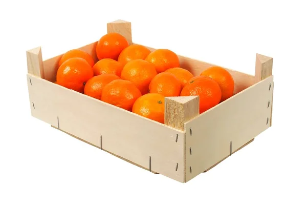 Πορτοκάλια σε κουτί — Φωτογραφία Αρχείου