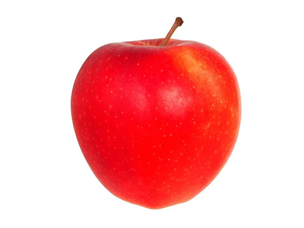 Roter Apfel auf Weiß — Stockfoto