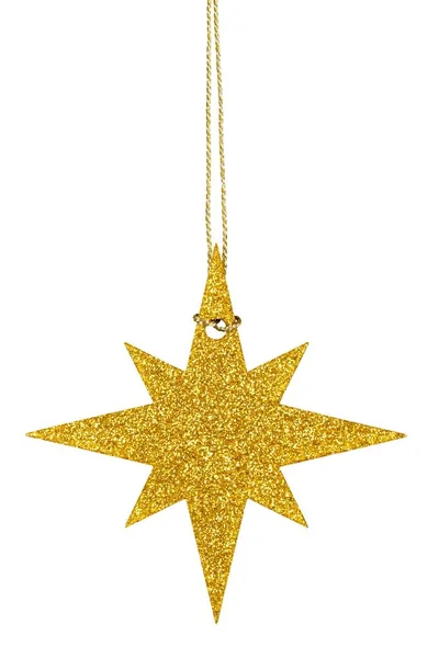 Estrela de Natal em branco — Fotografia de Stock