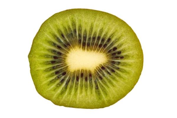 Fetta di kiwi su bianco — Foto Stock