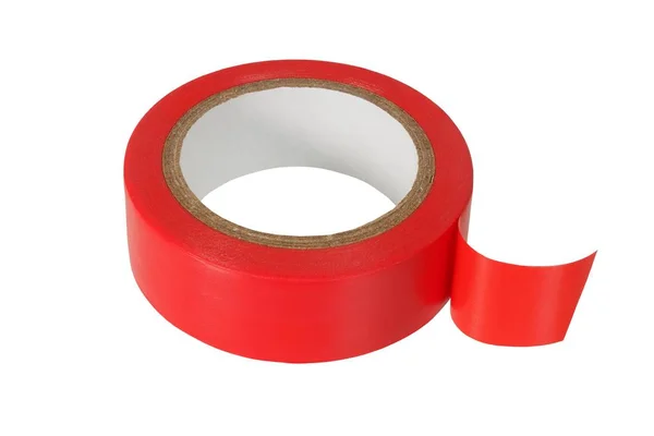 Red insulating tape — Stock Photo, Image