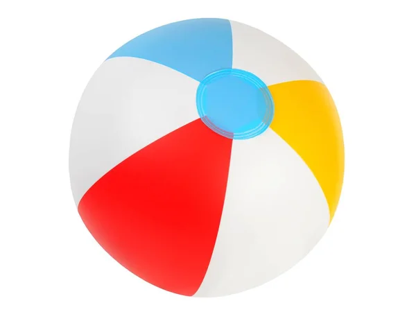 Inflatable Beach Ball Isolated White Background Royalty Free Stock Images