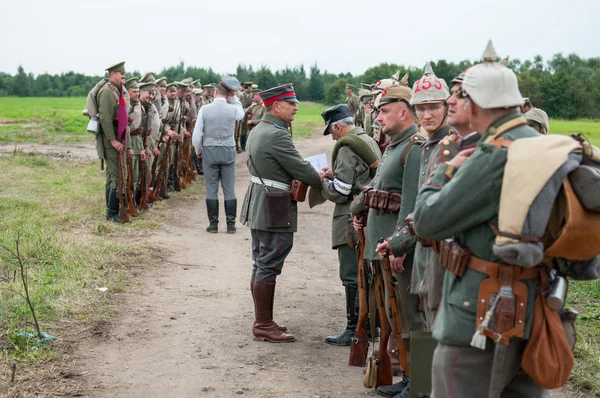 Alman askeri tarihi canlandırma — Stok fotoğraf