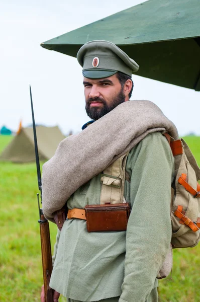 Ruský voják i. světové války — Stock fotografie
