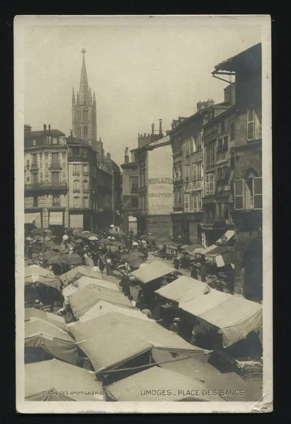 Limoges Frankrijk ansichtkaart — Stockfoto