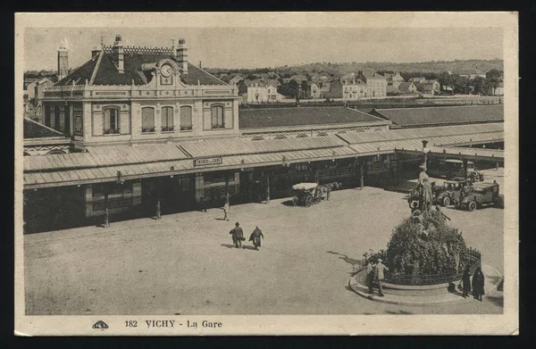 Vichy Frankrijk briefkaart — Stockfoto