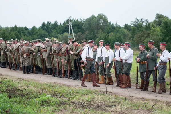 Duitse soldaat historische re-enactment — Stockfoto