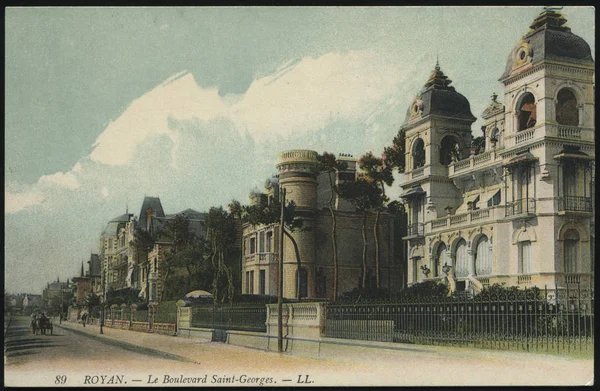 Vintage França cartão postal Rouen — Fotografia de Stock