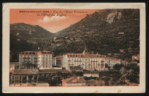 Vintage cartão postal da França — Fotografia de Stock