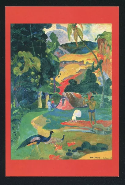 Paul Gauguin carte postale — Photo