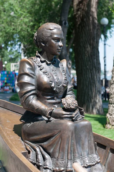 Cossack woman Sculpture of Russian — Stock Photo, Image