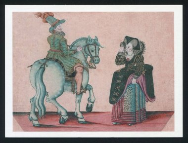 Jacobean türleri kartpostal