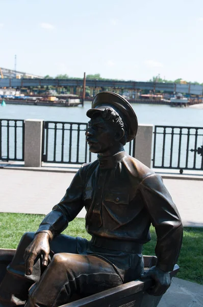 Sculpture of Russian Cossack — Stock Photo, Image