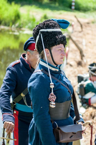 Russia Kalingrad Czerwca 2019 Historyczne Odtworzenie Bitwy Pod Friedlandem Obwód — Zdjęcie stockowe