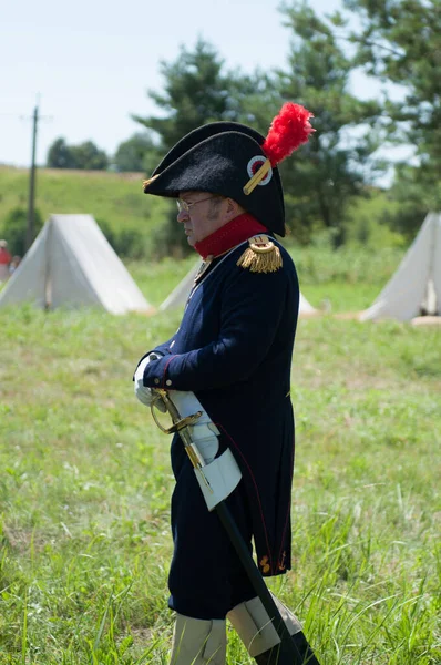 Russia Kaliningrad June 2019 Historical Reenactment Battle Friedland Napoleonic Wars — Stock Photo, Image