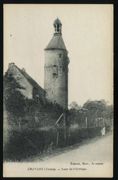 Russland Kaliningrad Mai 2017 Postkarte Aus Frankreich Zeigt Kirche Alte — Stockfoto