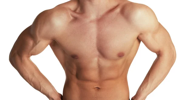 Torso muscolare del bodybuilder — Foto Stock