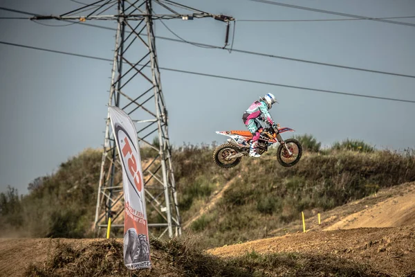 GDANSK, POLONIA - 10 DE SEPTIEMBRE: pilotos del Campeonato Polaco de Motocross Polonia, Gdansk 10 de septiembre de 2016 — Foto de Stock