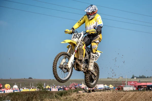 Gdansk, Polen - 10 September: renners op Poolse Motocross Championship Polen, Gdansk 10 Septemeber 2016 — Stockfoto