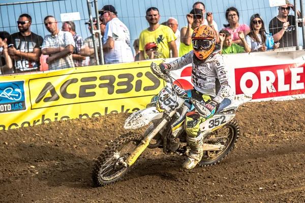 GDANSK, POLÓNIA - SETEMBRO 10: pilotos no Campeonato Polonês de Motocross Polônia, Gdansk 10 Setembro 2016 — Fotografia de Stock