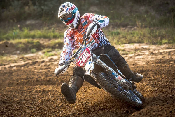 GDANSK, POLAND - SEPTEMBER 10 : riders on Polish Motocross Championship Poland, Gdansk 10 Septemeber 2016 — Stock Photo, Image