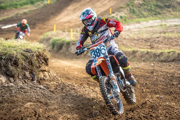 GDANSK, POLÓNIA - SETEMBRO 10: pilotos no Campeonato Polonês de Motocross Polônia, Gdansk 10 Setembro 2016 — Fotografia de Stock