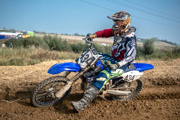 GDANSK, POLAND - SEPTEMBER 10 : riders on Polish Motocross Championship Poland, Gdansk 10 Septemeber 2016 — Stock Photo, Image