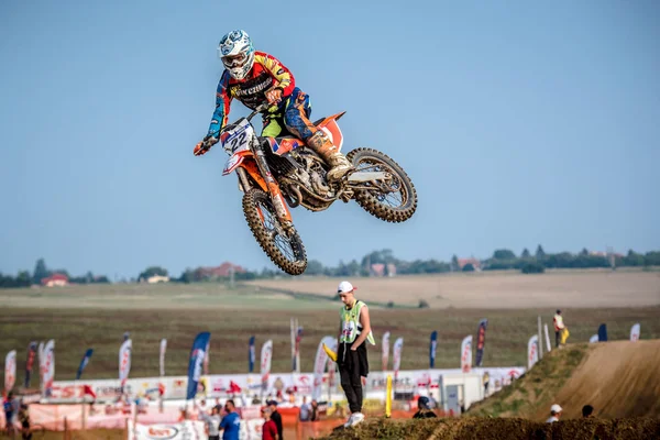 Gdansk, Polen - 10 September: ryttare på polska Motocross Championship Polen, Gdansk 10 september 2016 — Stockfoto