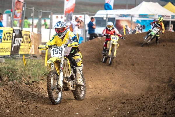 Gdansk, Polonya - 10 Eylül: biniciler üzerinde Lehçe Motocross Şampiyonası Polonya, Gdansk 10 Septemeber 2016 — Stok fotoğraf