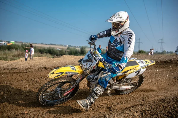 GDANSK, POLAND - SEPTEMBER 10 : rider on Polish Motocross Championship Poland, Gdansk 10 Septemeber 2016 — Stock Photo, Image