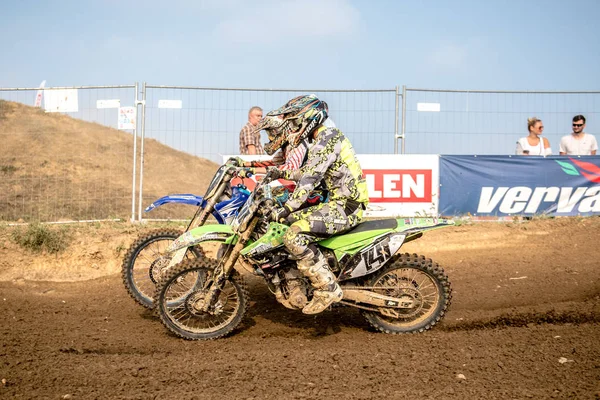 Gdansk, Polen - 10 September: ruiter op Poolse Motocross Championship Polen, Gdansk 10 Septemeber 2016 — Stockfoto