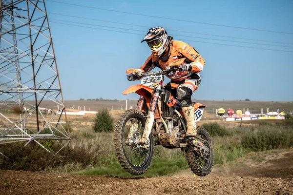 Gdansk, Polen - 10 September: ruiter op Poolse Motocross Championship Polen, Gdansk 10 September 2016 — Stockfoto