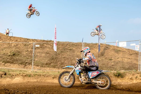 GDANSK, POLAND - SEPTEMBER 10 : rider on Polish Motocross Championship Poland, Gdansk 10 September 2016 — Stock Photo, Image