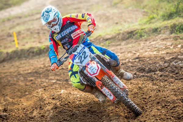 Gdansk, Polen - 10 September: ryttare på polska Motocross Championship Polen, Gdansk 10 September 2016 — Stockfoto