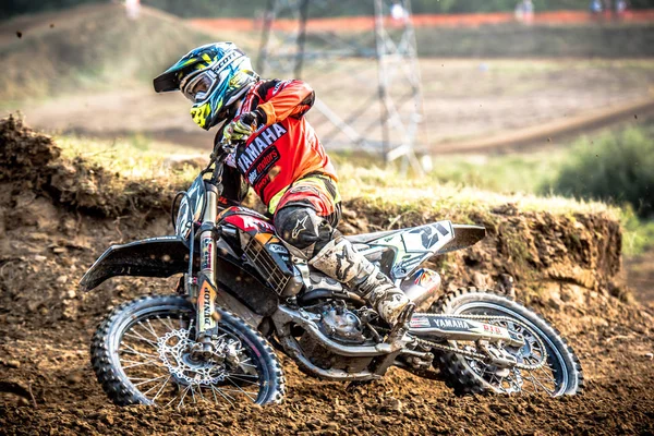 Gdansk, Polonya - 10 Eylül: sürücü üzerinde Lehçe Motocross Şampiyonası Polonya, Gdansk 10 Eylül 2016