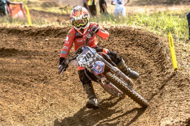 Gdansk, Polonya - 11 Eylül: Polonyalı Motocross Şampiyonası Polonya, Gdansk 11 Eylül 2016 tanımsız rider