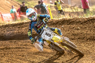 Gdansk, Polonya - 11 Eylül: Polonyalı Motocross Şampiyonası Polonya, Gdansk 11 Eylül 2016 tanımsız rider