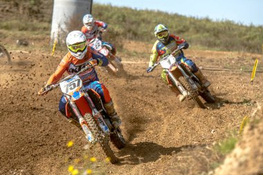 Gdansk, Polonya - 11 Eylül: Polonyalı Motocross Şampiyonası Polonya, Gdansk 11 Eylül 2016 tanımsız rider