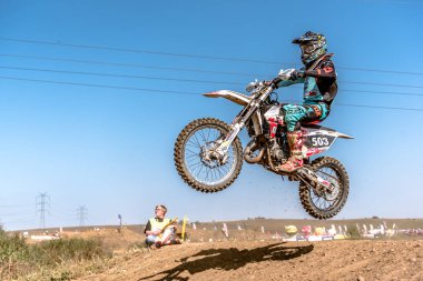 Gdansk, Polonya - 11 Eylül: Polonyalı Motocross Şampiyonası Polonya, Gdansk 11 Eylül 2016 tanımsız rider