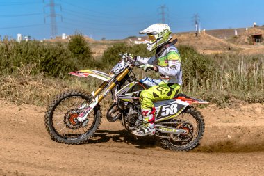 Gdansk, Polonya - 11 Eylül: Polonyalı Motocross Şampiyonası Polonya, Gdansk 11 Eylül 2016 tanımsız rider