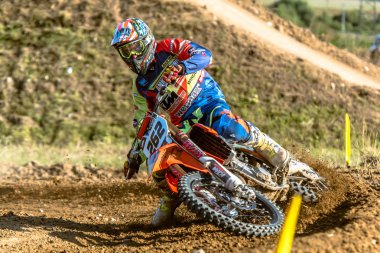 Gdansk, Polonya - 11 Eylül: Polonyalı Motocross Şampiyonası Polonya, Gdansk 11 Eylül 2016 tanımsız rider