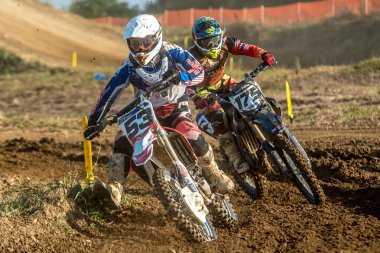Gdansk, Polonya - 11 Eylül: Polonyalı Motocross Şampiyonası Polonya, Gdansk 11 Eylül 2016 tanımsız rider