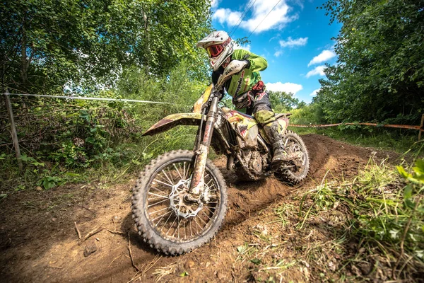 MALECHOWO, POLAND - JULY 17 : undefined rider on Polish Enduro Championship Poland, Malechowo 17 July 2016 — Stock Photo, Image