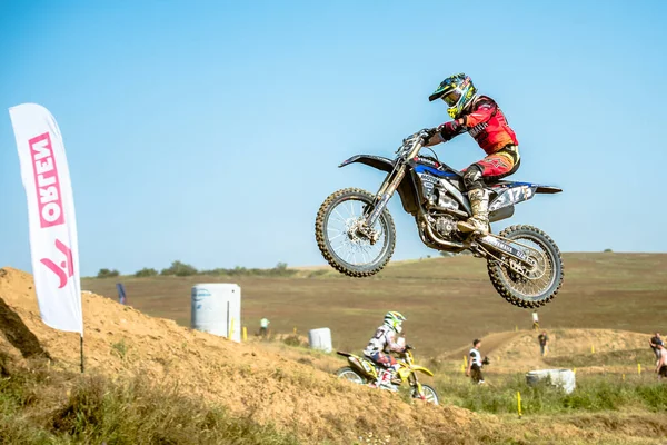 GDANSK, POLAND - SEPTEMBER 11 : undefined rider on Polish Motocross Championship Poland, Gdansk 11 September 2016 — Stock Photo, Image