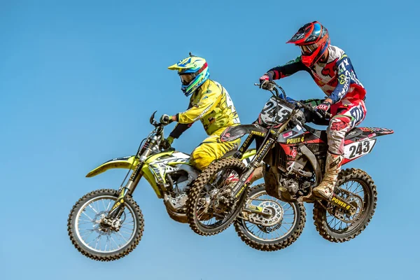 Gdansk, Polen - 11 September: undefined ruiter op Poolse Motocross Championship Polen, Gdansk 11 September 2016 — Stockfoto