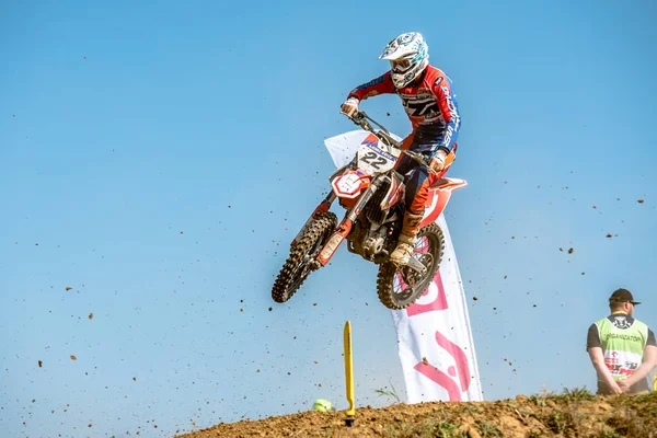 Gdansk, Polen - 11 September: undefined ruiter op Poolse Motocross Championship Polen, Gdansk 11 September 2016 — Stockfoto